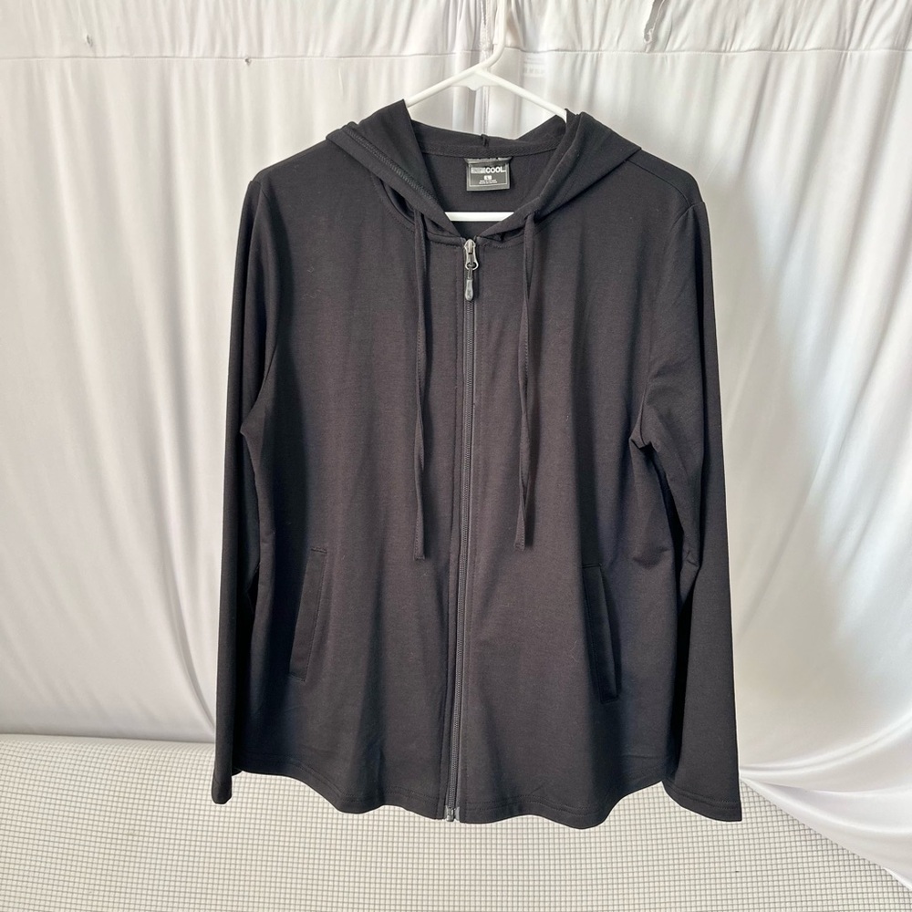 32 Degrees Black Full-Zip Hoodie